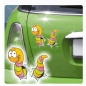 Preview: Autoaufkleber Lustiger Wurm Auto Aufkleber Sticker 2 teilig Fun Vogel DA1010