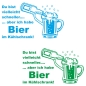 Preview: Du bist vielleicht schneller, aber ich habe Bier im Kühlschrank!  Wohnmobil Aufkleber Wohnwagen Sticker Caravan WoMo438