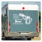 Preview: Du bist vielleicht schneller, aber ich habe Bier im Kühlschrank!  Wohnmobil Aufkleber Wohnwagen Sticker Caravan WoMo438