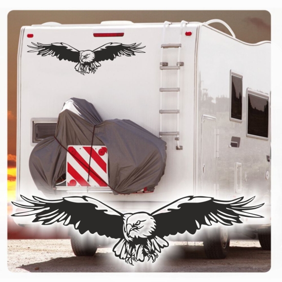 Adler Weißkopfadler Eagle Wohnmobil Aufkleber Caravan Sticker WoMo416