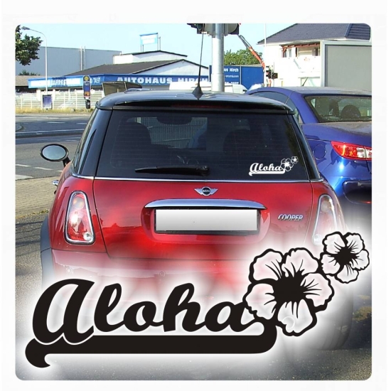 Aloha Hawaii Hibiskus Autoaufkleber Aufkleber Auto A199
