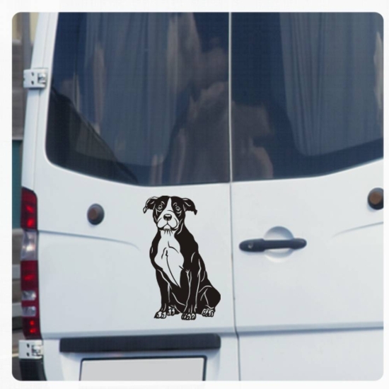 American Staffordshire Terrier Hunde Pfoten Auto Aufkleber Autoaufkleber A674