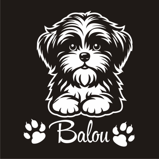 Autoufkleber Shi Tzu Sticker Aufkleber Hundeaufkleber A3110