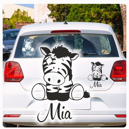 Autoaufkleber Baby Zebra Name Auto Aufkleber Sticker A726