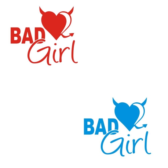 Bad Girl Türaufkleber Mädchen Wandtattoo Aufkleber Sticker T280