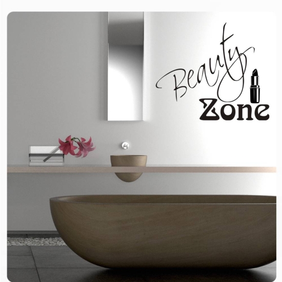 Beauty Zone Wandtattoo Wandaufkleber Badezimmer WC W812