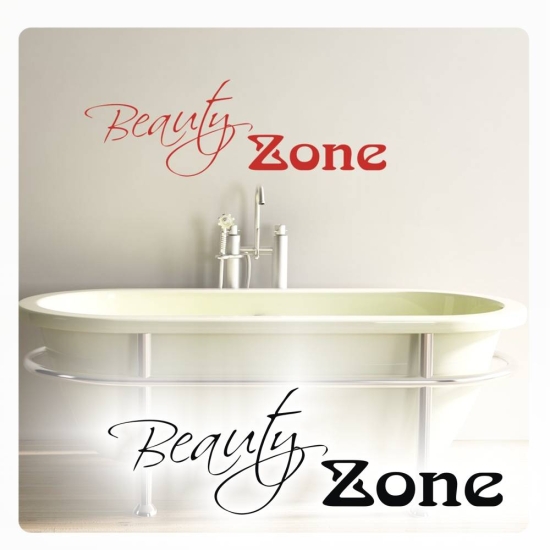 Beauty Zone Wandtattoo Wandaufkleber Badezimmer WC Bad Küche Lounge Kaffee W990