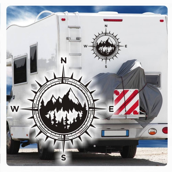 Wohnmobil Wohnwagen Grafik Dekoration Aufkleber CAMPER Sticker