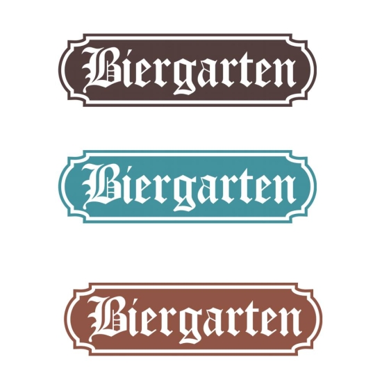 Biergarten Türaufkleber Türtattoo Türsticker Wandtattoo Tür Aufkleber T250