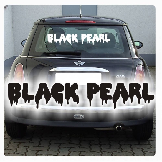 Auto Aufkleber Black Pearl Autoaufkleber Heckscheibe A4092