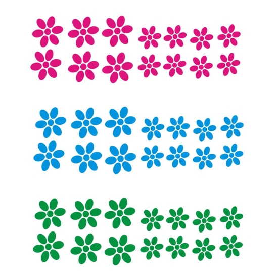 Fahrradaufkleber Sticker Aufkleber Blumen Blüten SET F011