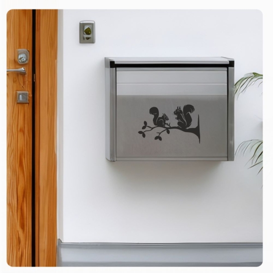 Briefkastenaufkleber Eichhörnchen Aufkleber Sticker B009