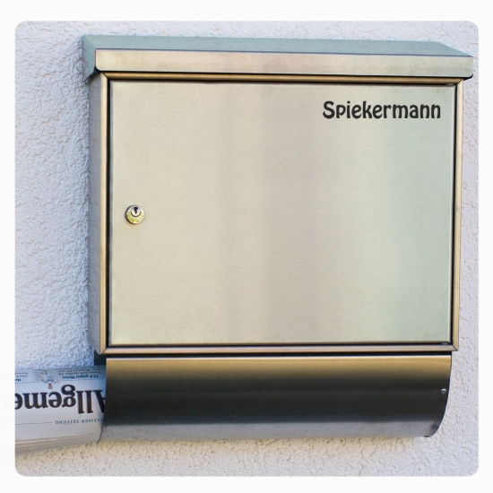 Briefkastenaufkleber Name  Wunschname Aufkleber B018