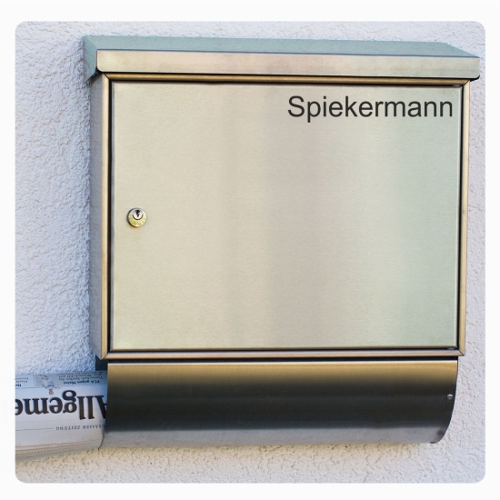 Briefkastenaufkleber Name Wunschname Aufkleber B019