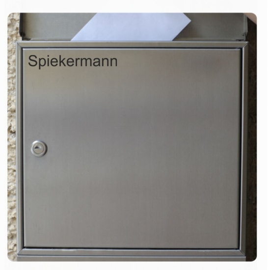 Briefkastenaufkleber Name Wunschname Aufkleber B019