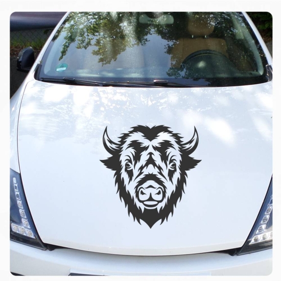 Autoaufkleber Büffel Buffalo Head Aufkleber Motorhauben Aufkleber Sticker A406