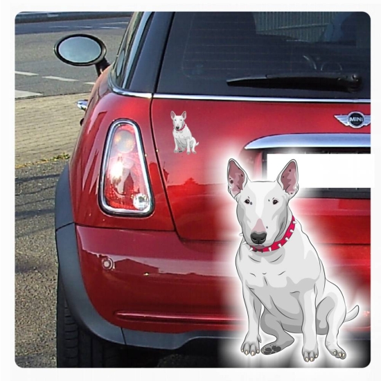 Autoaufkleber Bull Terrier Bullterrier Auto Aufkleber Sticker Digitaldruck DA525