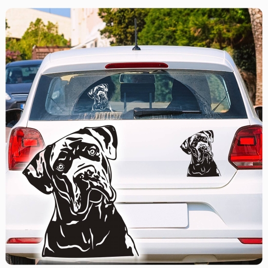 Pfoten weg..Pitbull im Heck Auto Aufkleber Hund Sticker Pfote Pfoten A4076