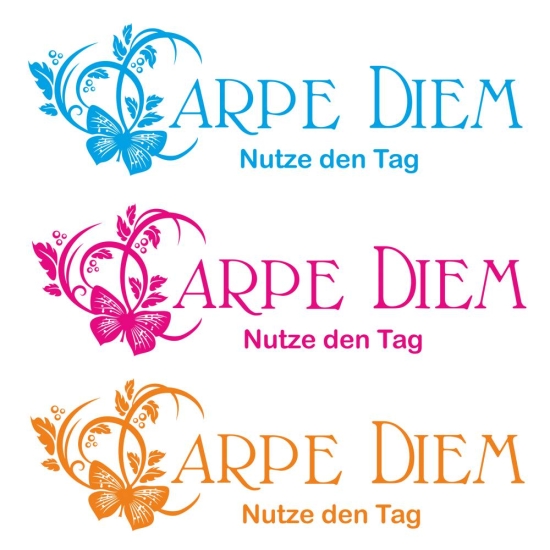 Carpe Diem Wandtattoo Nutze den Tag Wandaufkleber W660