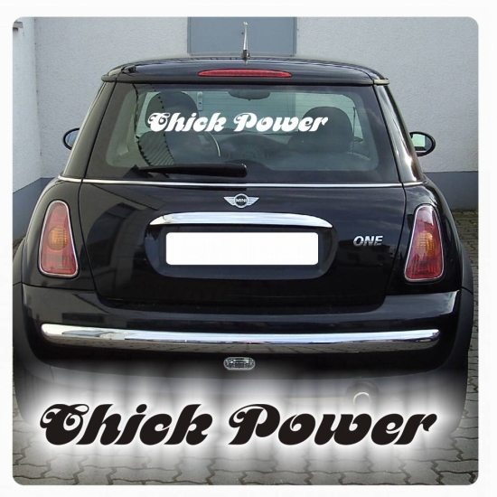 Chick Power Auto Aufkleber Schriftzug Sticker A826