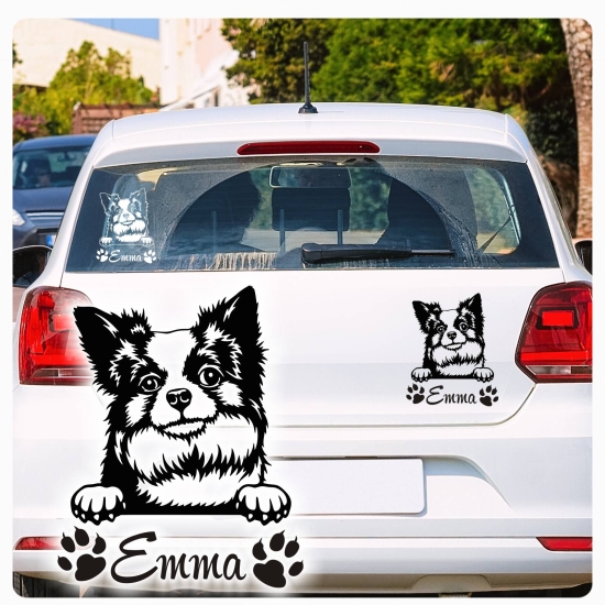 Chihuahua Name Pfoten Autoaufkleber Auto Aufkleber Sticker A883