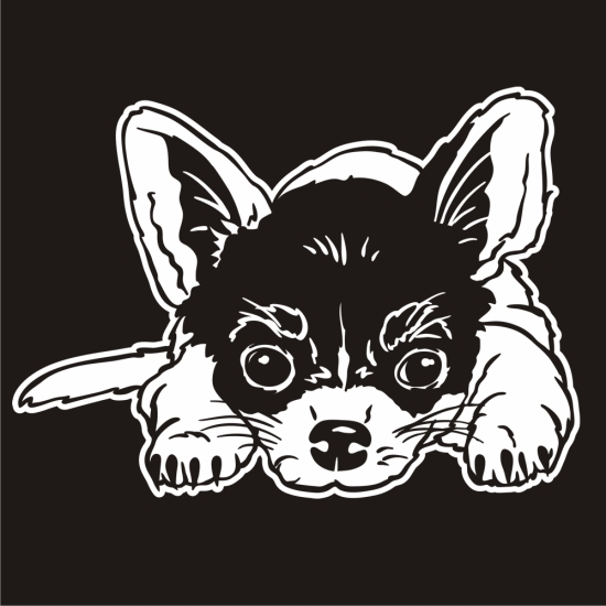 Auto Aufkleber Chihuahua Autoaufkleber Hund A1310