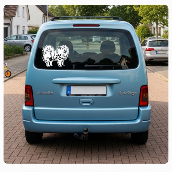 Preview: Hundeaufkleber Chow Chow Name Auto Aufkleber Sticker A524