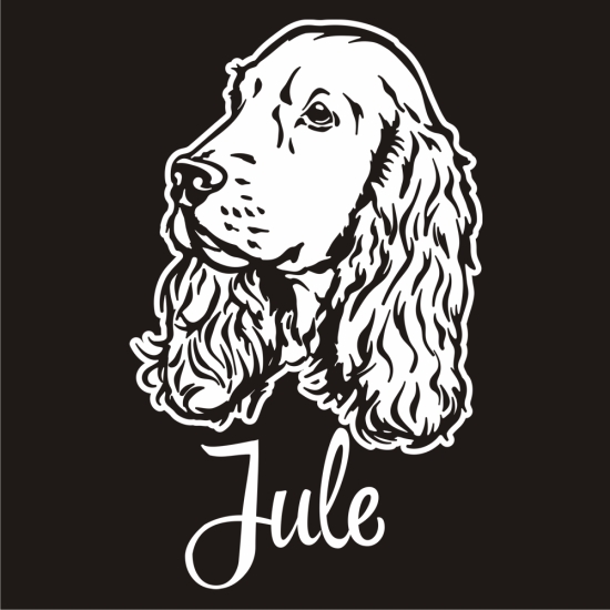 Cocker Spaniel Name Auto Aufkleber Autoaufkleber Sticker Cockerspaniel A4057