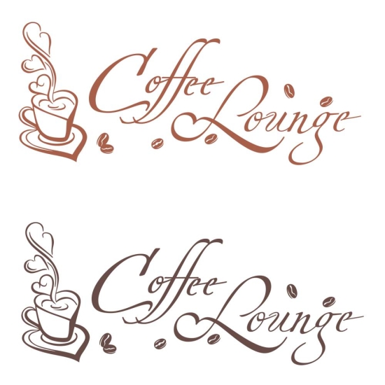 Coffee Lounge Kaffee Wandtattoo Wandaufkleber Küche Bad W816