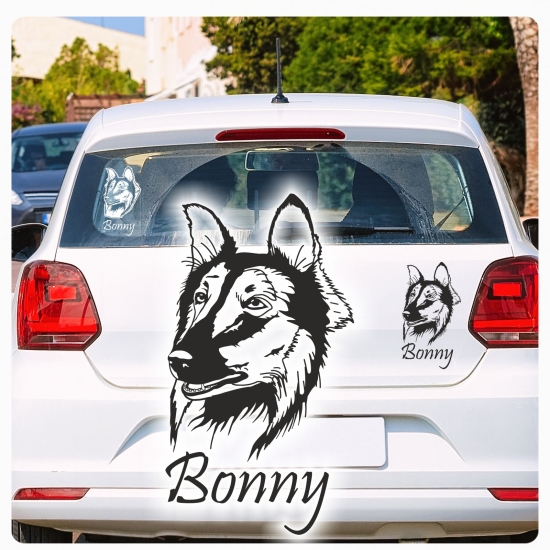 Collie Name Auto Aufkleber Autoaufkleber Sticker Hunde A1100