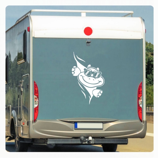 Schildkröte schaut raus Cool Wohnmobil Aufkleber Wohnwagen Sticker WoMo254nmobil Aufkleber Wohnwagen Sticker WoMo253