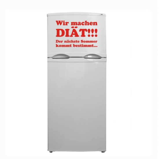 Diät- der nächste Sommer kommt Kühlschrankaufkleber Sticker FUN