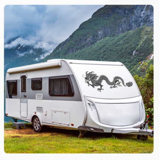 Wohnmobil Aufkleber Dragon Drachen China WoMo Caravan Aufkleber Sticker WoMo127