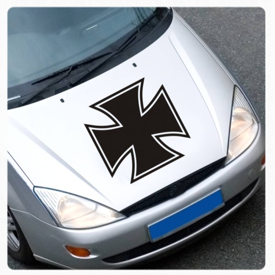 Eisernes Kreuz Aufkleber Motorhaube Autoaufkleber Sticker A1155