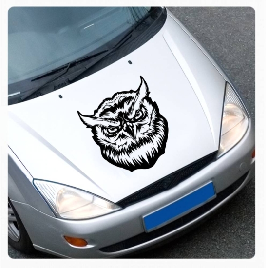 Eule Eulen Owl Autoaufkleber Sticker Motorhauben Aufkleber A972