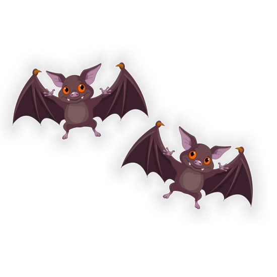 Fledermaus Gothic 2er SET Auto Aufkleber Sticker DA1004