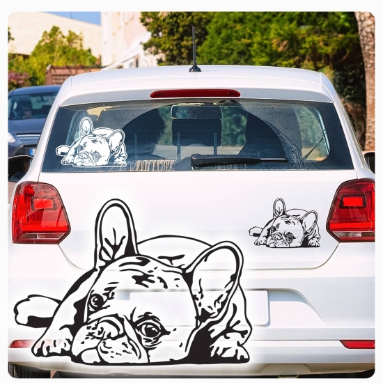 Französische Bulldogge Pfoten Autoaufkleber Auto Aufkleber Sticker A862