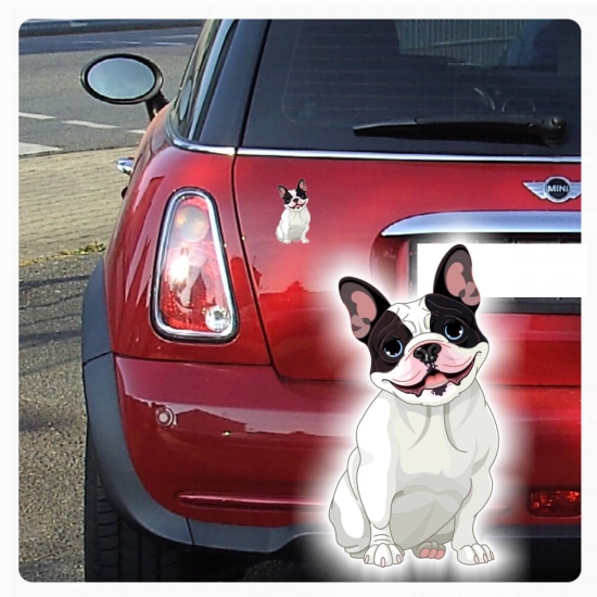 Autoaufkleber Französische Bulldogge Auto Aufkleber Hunde Digitaldruck DA009