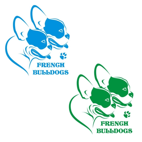 French Bulldogs Französische Bulldoggen Auto Aufkleber Autoaufkleber Sticker Aufkleber A1149