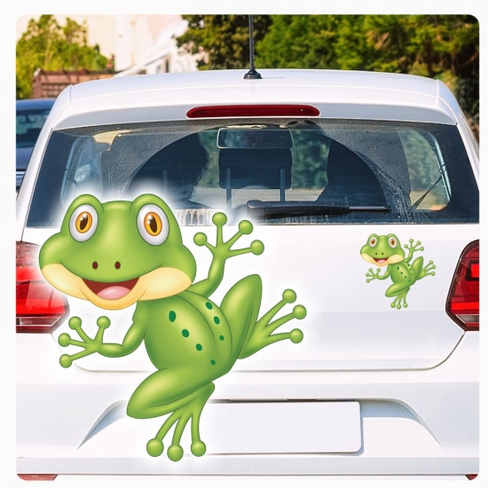 Autoaufkleber Frosch Kröte lustig witzig Sticker Auto Aufkleber Digitaldruck DA382