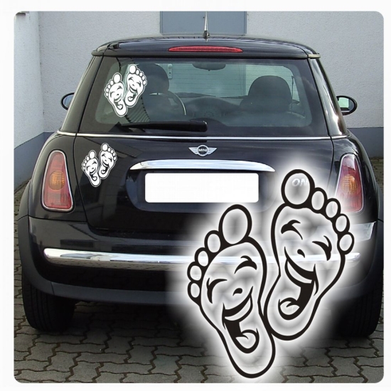 Auto Aufkleber Füße Fuß Füsse Sticker Autoaufkleber A1173