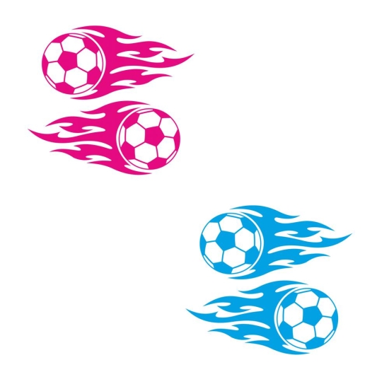 Tribal Flames Fussball Fußball Autoaufkleber Spiegelaufkleber Sticker A2081