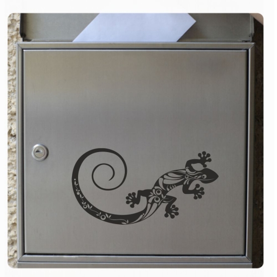 Preview: Briefkasten Aufkleber Gecko Gekko Echse Auto Sticker Briefkastenaufkleber B001