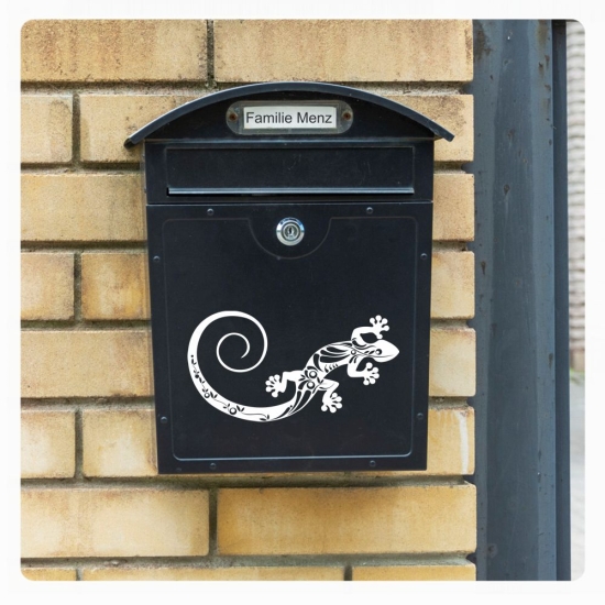 Briefkasten Aufkleber Gecko Gekko Echse Auto Sticker Briefkastenaufkleber B001