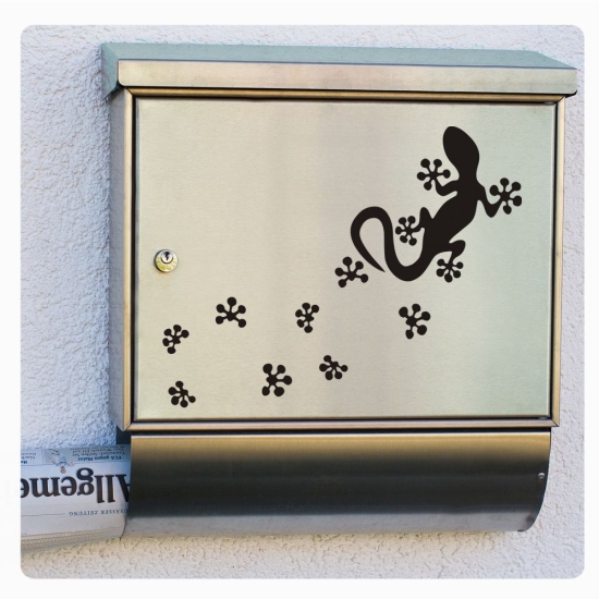 Briefkasten Aufkleber Gecko Gekko Echse Auto Sticker Briefkastenaufkleber B002