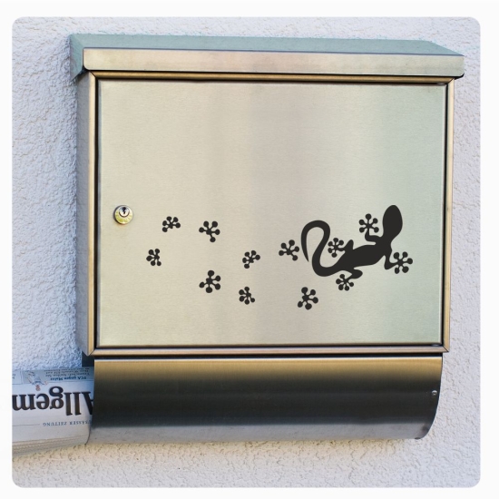 Briefkasten Aufkleber Gecko Gekko Echse Auto Sticker Briefkastenaufkleber B002