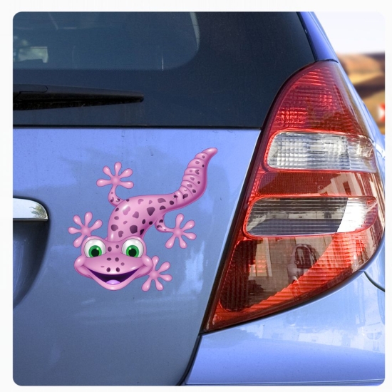 Autoaufkleber Gecko Eidechse Echse lustig witzig Sticker Auto Aufkleber Digitaldruck DA389