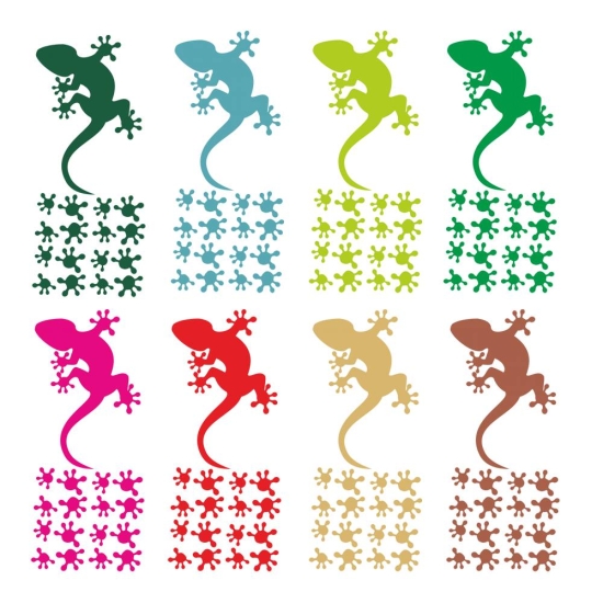 Wandtattoo Gecko Gekko Echse Wandaufkleber Kinderzimmer Sticker Aufkleber W808