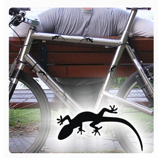 Fahrradaufkleber Aufkleber Gecko Gekko Echse Sticker SET F080