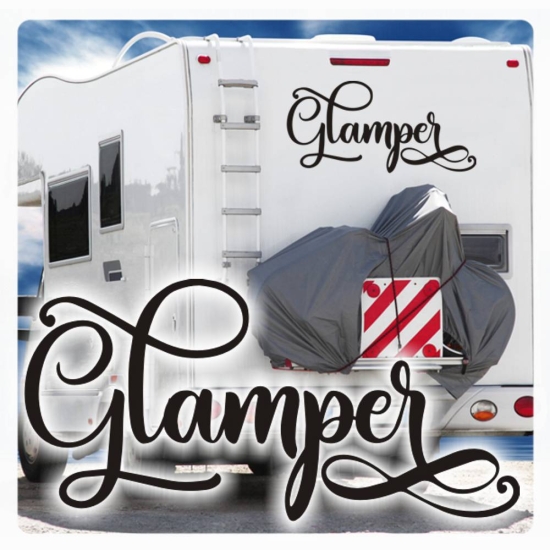 Glamper Camper Wohnmobil Aufkleber Wohnwagen Sticker WoMo105